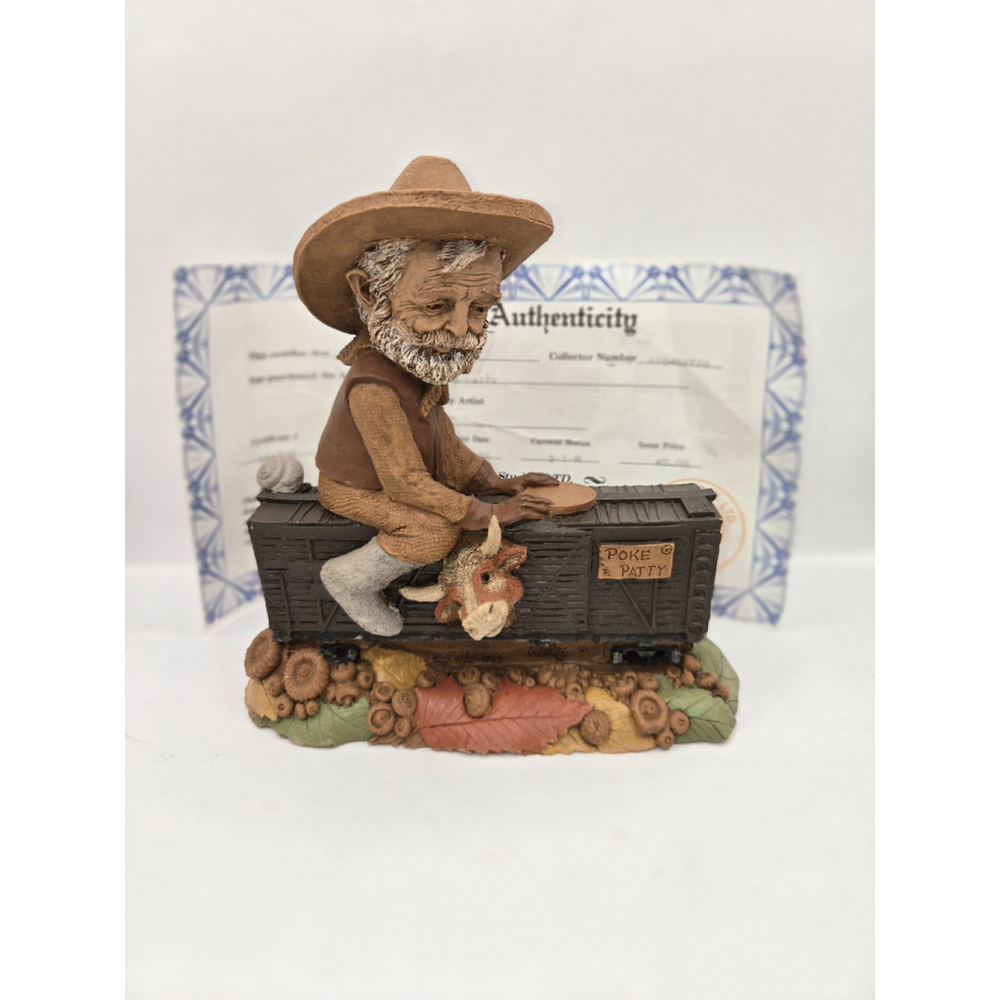Vintage Tom Clark "Poke And Patty" Figurine 1999 Train Series With COA